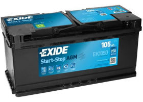 Akumulátory - EXIDE AGM EK1050 12V 105Ah/950A