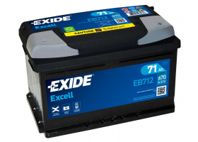 Akumulátory - EXIDE EXCELL EB712 12V 71Ah 670A