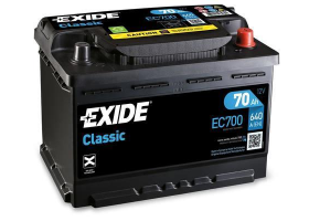 Akumulátory - EXIDE CLASSIC EC700 12V 70Ah 640A